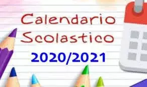 Calendario scolastico 2020/2021