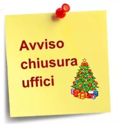 Chiusura festività natalizie uffici