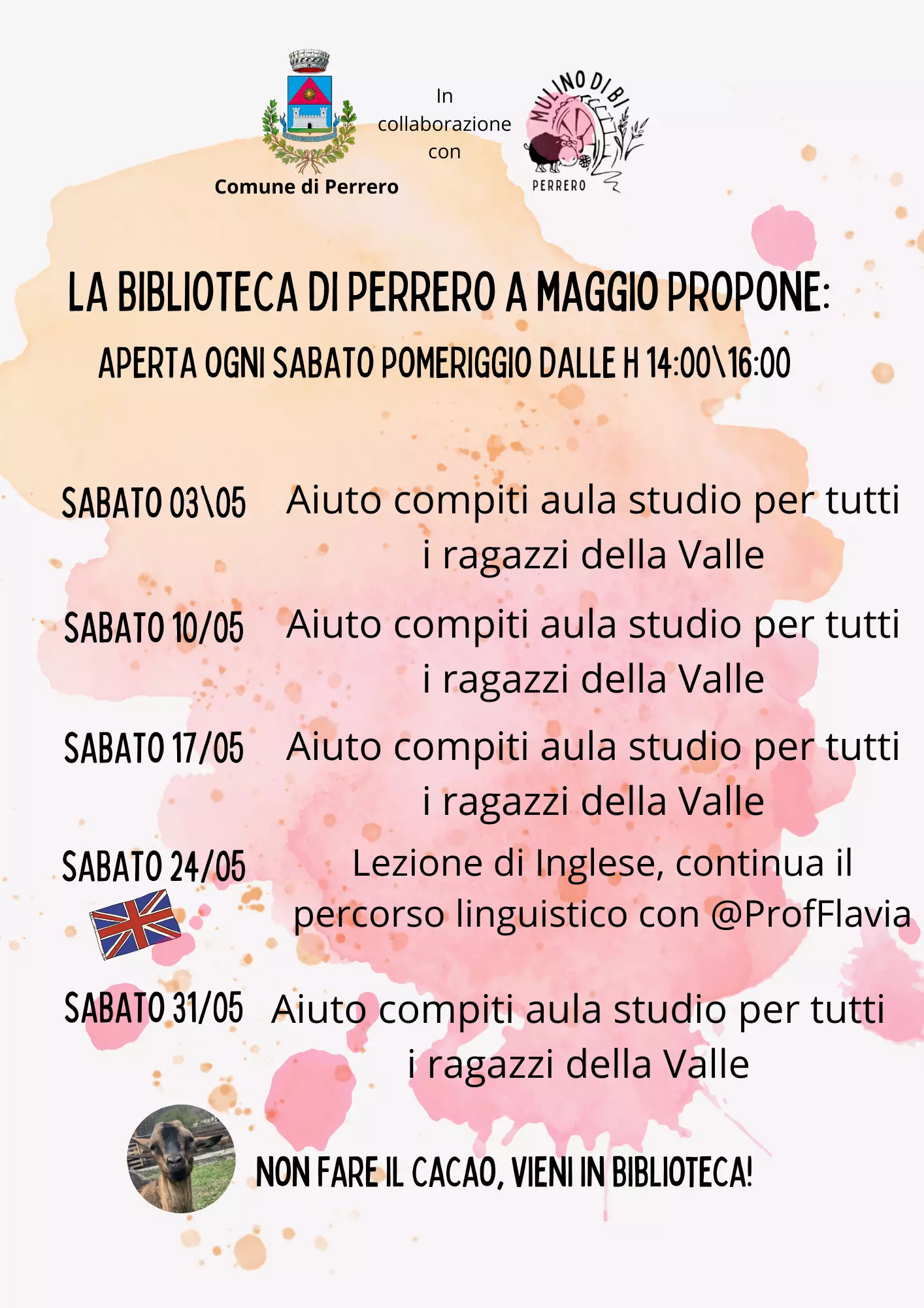 Programma biblioteca maggio 2025