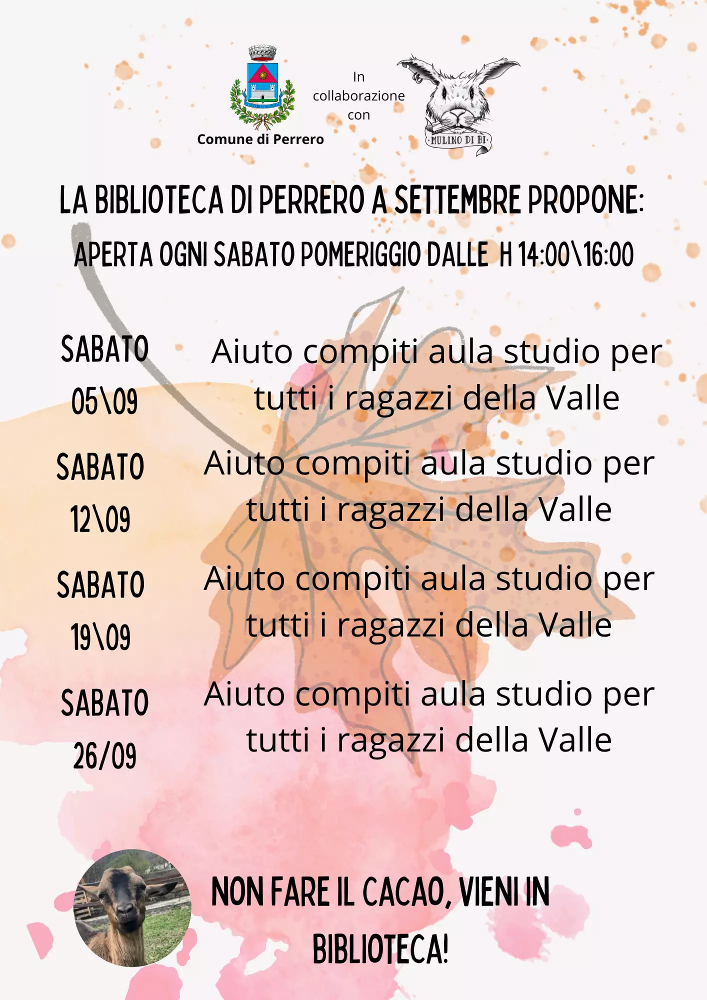 Programma biblioteca settembre 2026